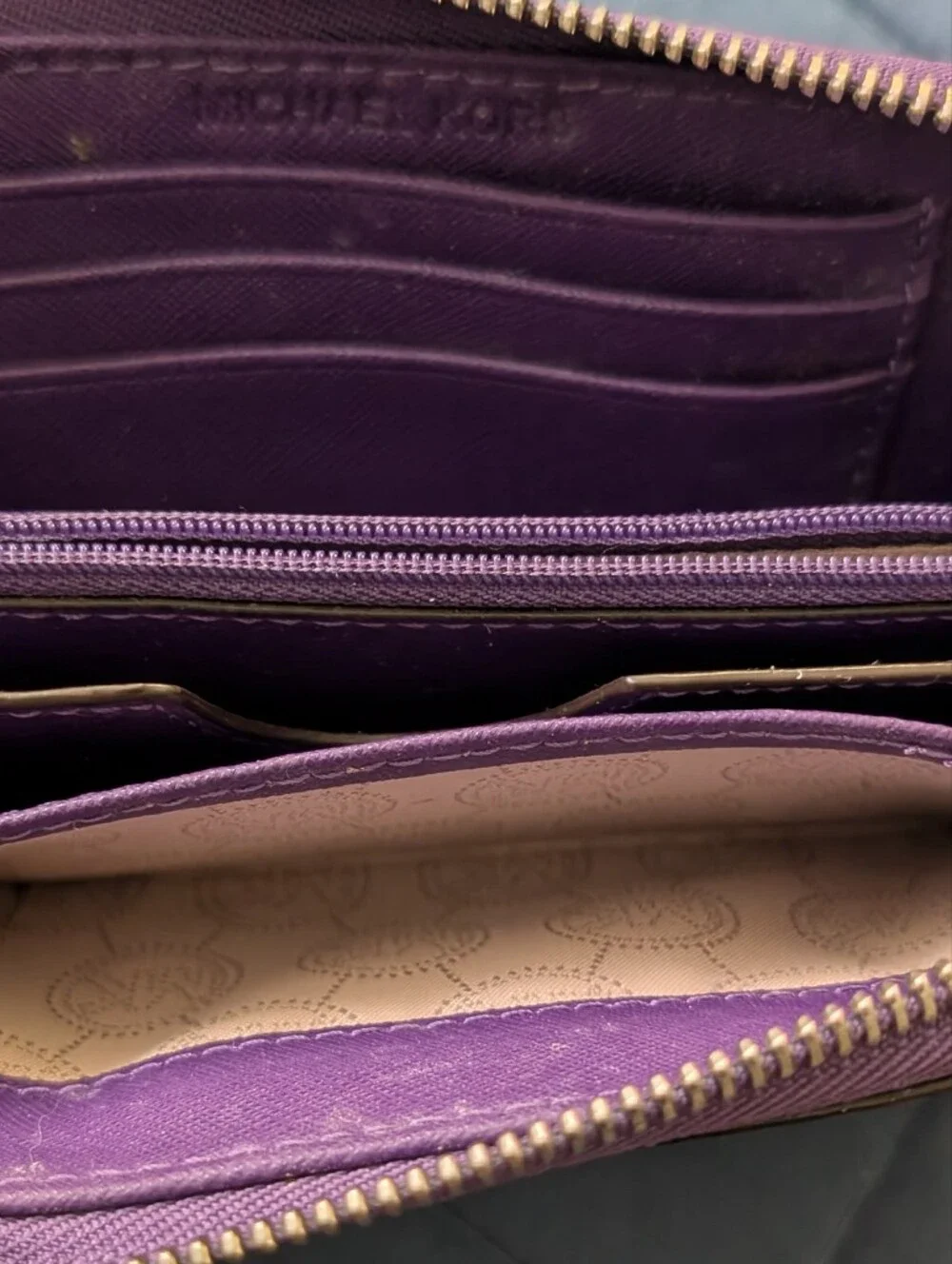 Michael Kors Purple Zip Wristlet